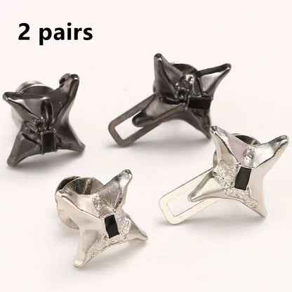 Four-Pointed Star Adjustable Waist Tightener Buckle – Fashion Jeans Waist Cincher Clip Accessory