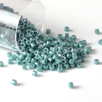 Miyuki Delica 11/0 Seed Beads - Glazed Luster Glass Beads for DIY Jewelry Making