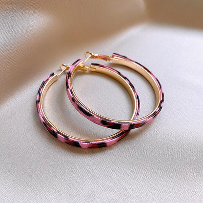 Women’s Shiny Large Circle Cross Hoop Earrings – Rhinestone Geometric High-End Fashion Jewelry