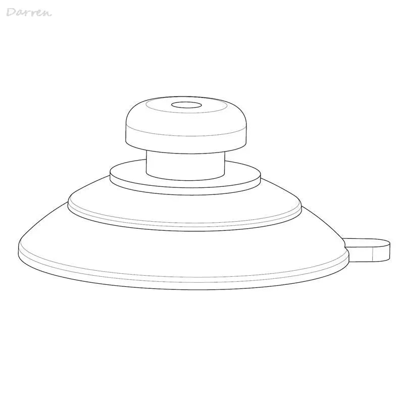 30/45/60mm Strong PVC Vacuum Suction Cups — Thickened Sucker Pads for Car, Glass & Bathroom Use