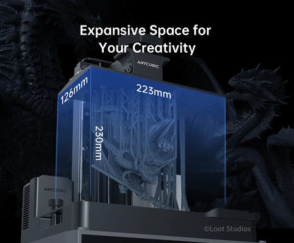 ANYCUBIC Photon Mono M7 Pro — 14K Mono MSLA 10.1" LCD Resin 3D Printer, 170mm/h, 223×126×230mm Printing Size