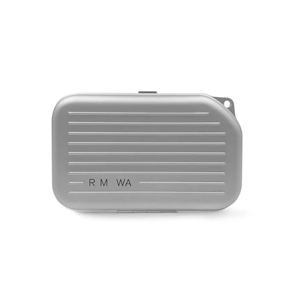 2025 RMWA Light Luxury Single-Shoulder Crossbody Bag — Vertical Aluminum-Magnesium Alloy Travel Bag, Silver Stylish Luggage