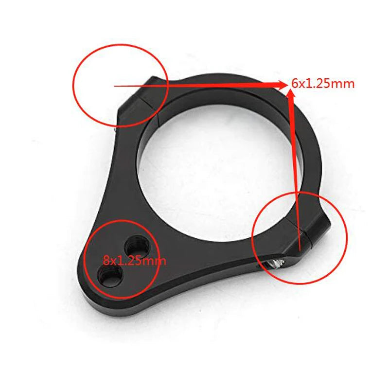 CNC Motorcycle Steering Damper Stabilizer Clamp Bracket – 36–43mm Fork Mount Shock Absorber Mounting Kit