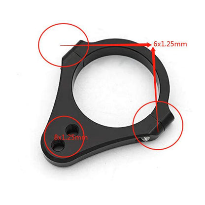 CNC Motorcycle Steering Damper Stabilizer Clamp Bracket – 36–43mm Fork Mount Shock Absorber Mounting Kit