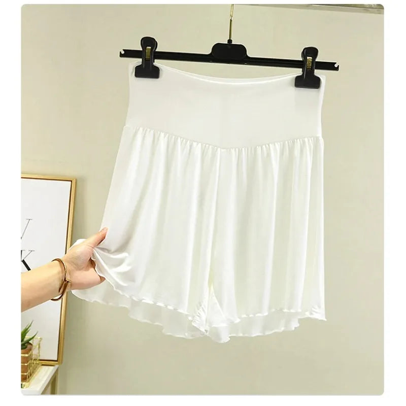 Women's Modal Sleep Shorts - Loose Wide-Leg Casual Summer Homewear