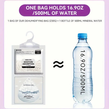 Reusable Moisture Absorber Bag – Closet & Wardrobe Deodorizer, Anti-Mold Humidity Control