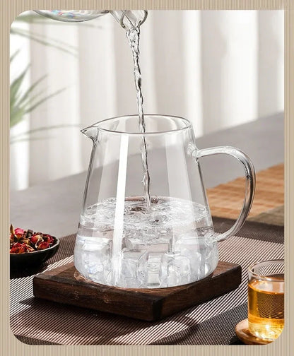 450ml-950ml Heat-Resistant Glass Teapot – Stainless Steel Tea Strainer Infuser, Flower Kettle for Kung Fu Teaware, Puer & Oolong Tea