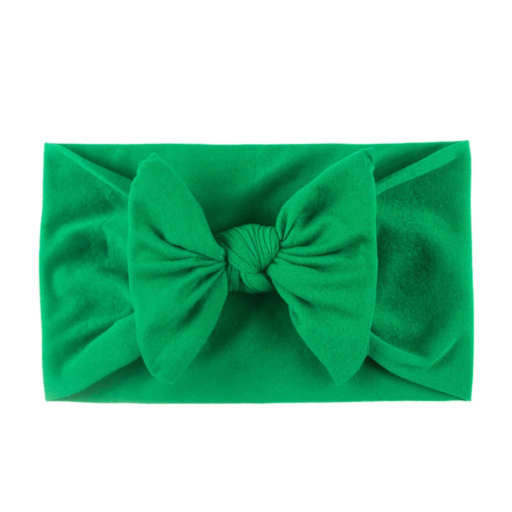 Baby Girls Rabbit Ear Bow Headband – Soft Knot Hairband for Newborns, Infants & Toddlers Photo Props