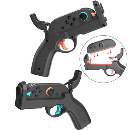 Switch2 Game Gun Controller – Left & Right Shooting Stock with Anti-Slip Grip for NS2