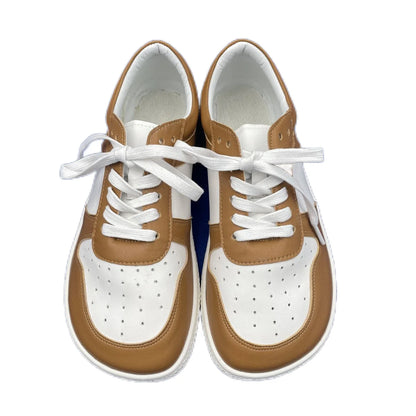 Tipsietoes 2025 Barefoot Leather Sneakers – Flat, Lightweight, Zero Drop Shoes with Wide Toe Box for Men & Women