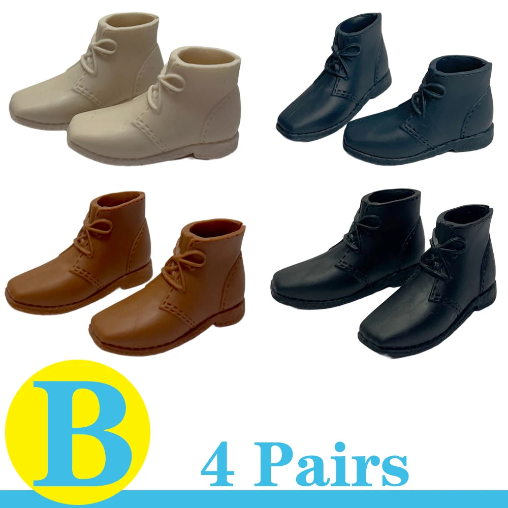 NK Mix 12" Fashion Doll Shoes & Clothes — Casual Leather Sneakers, Boots & Slippers for Boy & Princess Dolls