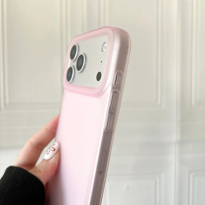Luxury Clear Matte iPhone Case - Transparent Candy Color Soft Silicone Protective Cover