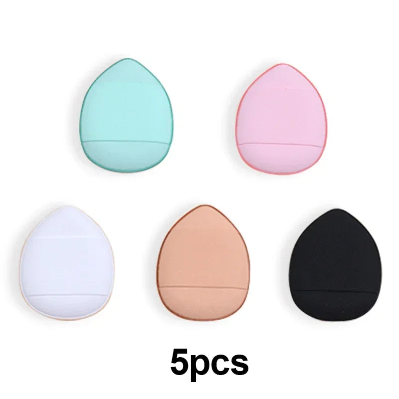 5/10Pcs Mini Finger Puff Foundation Sponge Set for BB Cream, Concealer & Powder - Makeup Applicator Tools