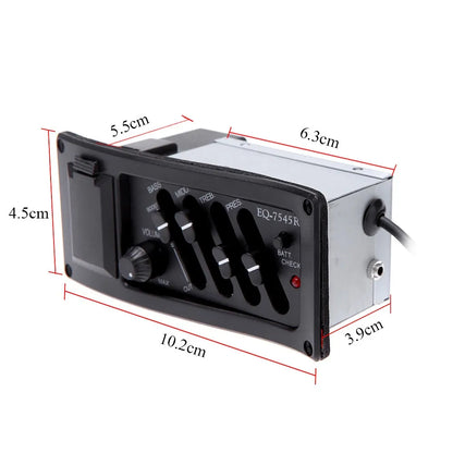 Acoustic Guitar EQ Piezo Pickup & Pre-Amp Unit - EQ-7545R