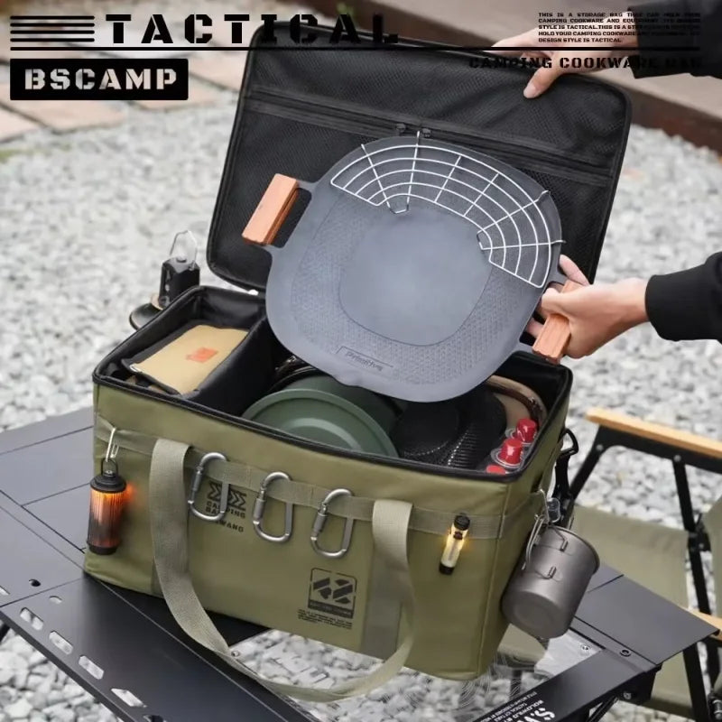 42L Large Outdoor Camping & Picnic Storage Box – Tactical Gear, Cookware & Equipment Organizer
