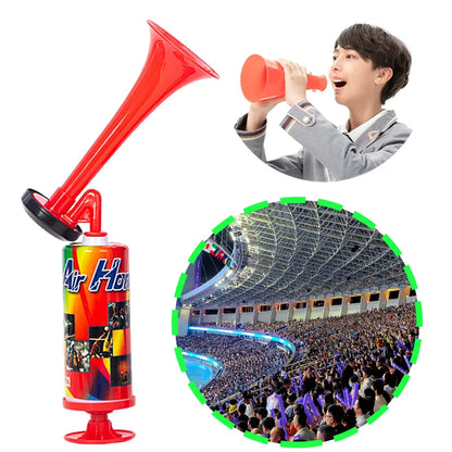 Handheld Air Horn – Loud Mini Pump Horn for Sports Events, Boating, and Birthday Parties