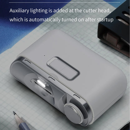2-in-1 Electric Nail Clipper with Light - Type-C Rechargeable Manicure Machine, Portable Automatic Nail Cutter