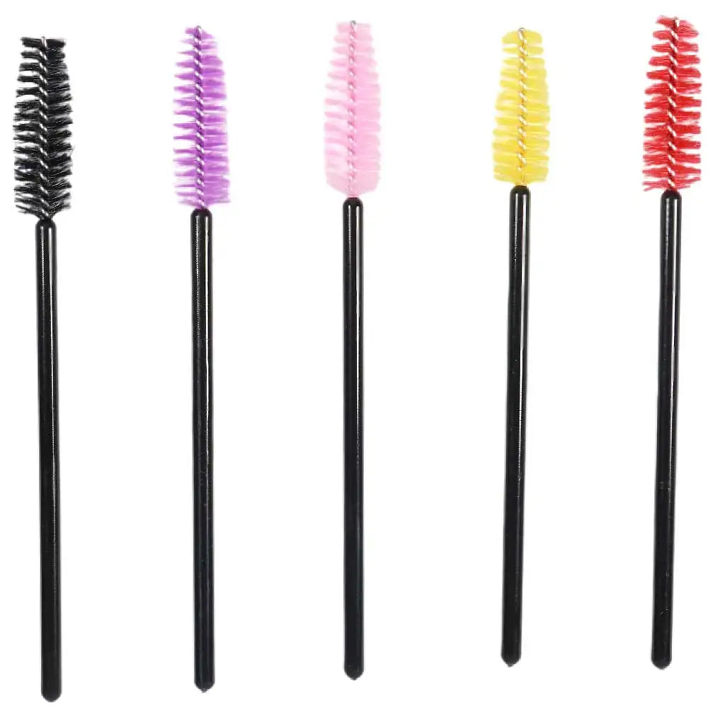 Eyelash Extension Disposable Eyebrow Brush Set - Mascara Wand Applicator Spoolers for Eye Lashes, Cosmetic Makeup Tools
