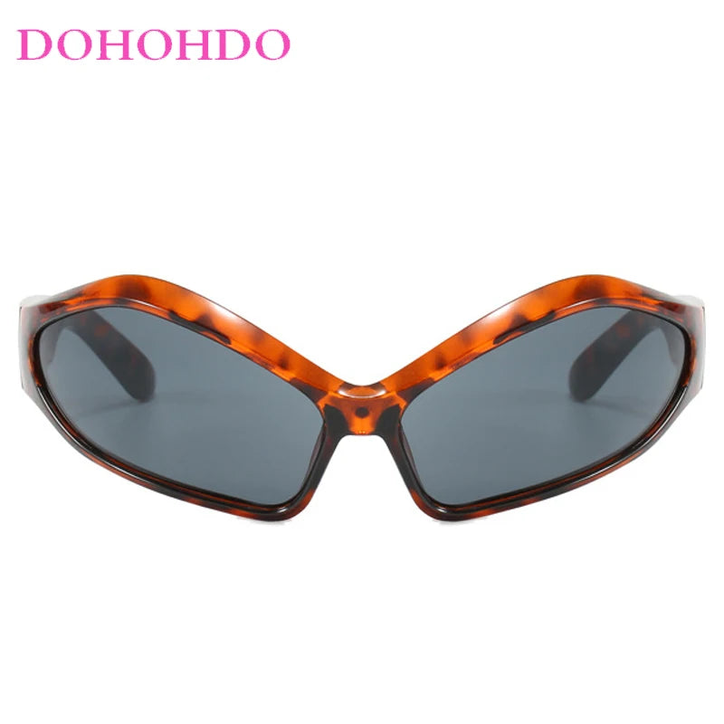 Y2K Punk Sunglasses - Special-Shaped UV400 Windproof Goggles for Men and Women, Cycling and Party Eyewear