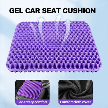 Breathable Honeycomb Gel Seat Cushion – Summer Comfort for Back & Tailbone Pain, Office, Wheelchair & Car Chair