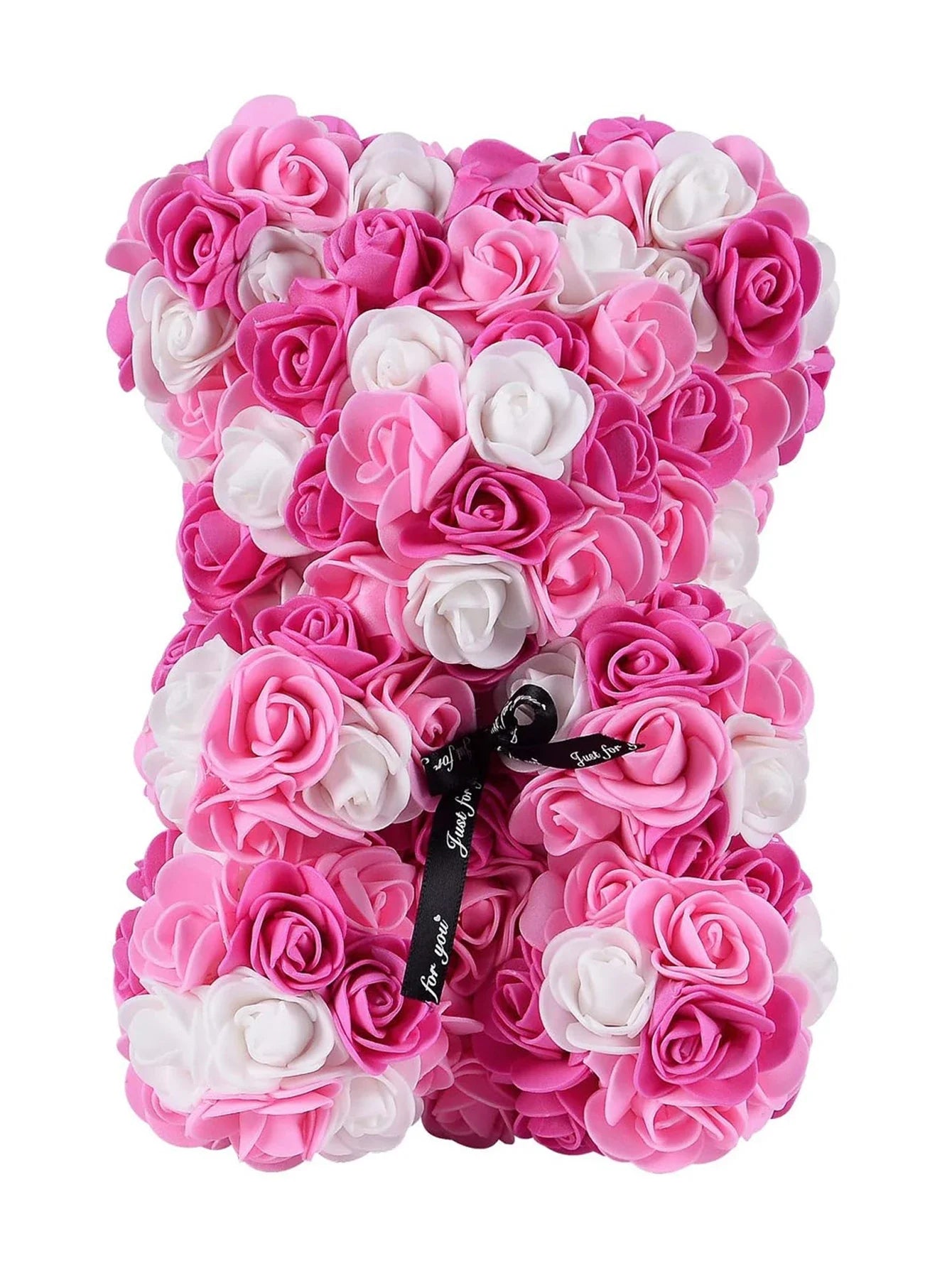 25cm Eternal Rose Teddy Bear – Artificial Flower Gift for Mom, Mother’s Day, Birthday, Valentine’s & Anniversary