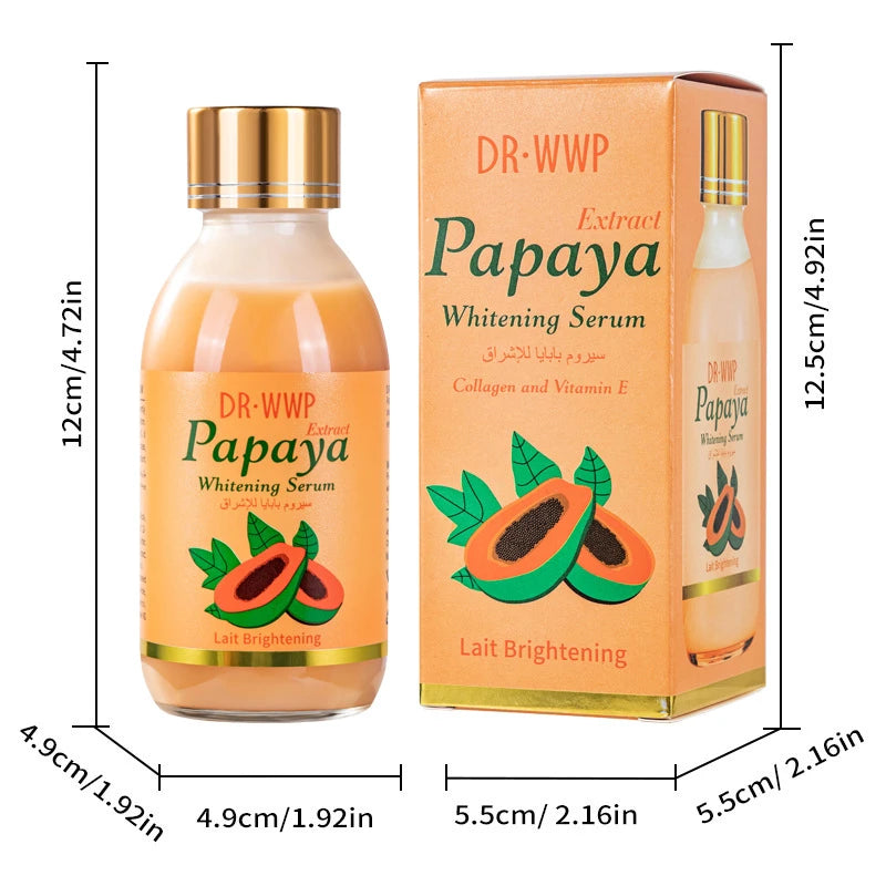 125ml Brightening Facial Essence – Arbutin, Turmeric & Vitamin C Hydrating Serum with AHA, Papaya, Glutathione & Kojic Acid