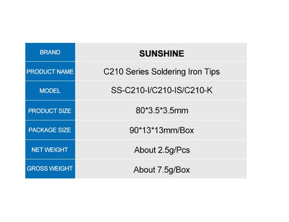 RELIFE Super Fine Soldering Tips C210 C245 C115 – Professional Iron Tips for GVM T210 T115 Stations