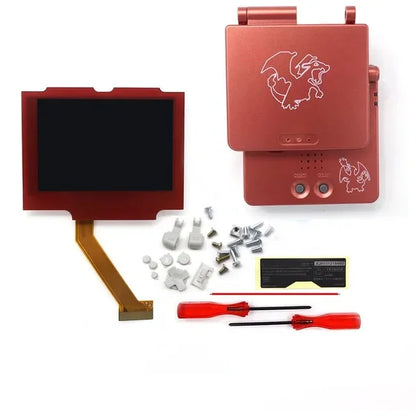 Laminated V5 IPS GBA SP Backlight LCD Replacement Mod Kit – Backlit Screen for Game Boy Advance SP, No Shell Cutting Needed