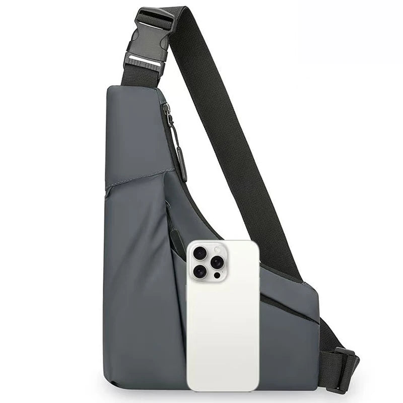 Men’s Portable Chest Bag – Lightweight Asymmetrical Crossbody for Outdoor Sports, Travel, Hiking & Daily Use