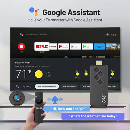 G96 Android 13.0 4K Smart TV Stick – H313, 2GB RAM 16GB ROM, Dual WiFi, Infrared Remote, High-Performance ATV Streaming Device