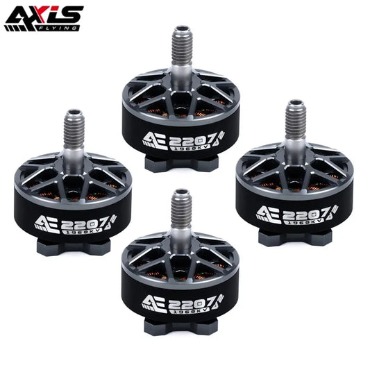 AxisFlying AE2207 V2 1860KV/1960KV Brushless Motor — 4~6S Lipo, 5mm Shaft for 5-Inch Propeller Drones