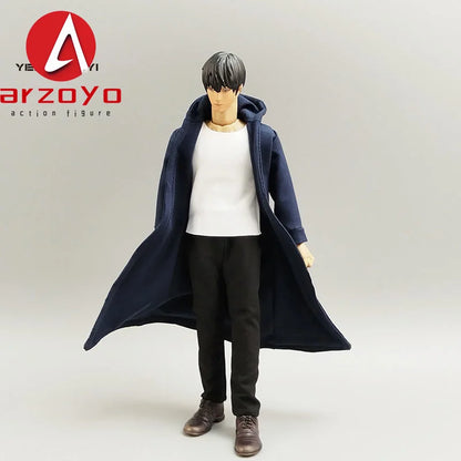1/12 Scale Male Windbreaker Outfit – Coat, Vest & Pants Accessory for 6” VB002/VB003 Action Figures