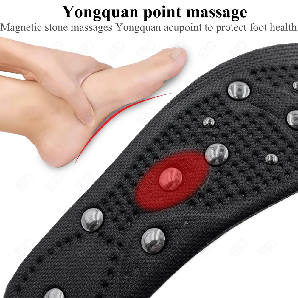 EiD Magnetic Therapy Foot Insoles – Soft Acupressure Sports Cushion for Men & Women