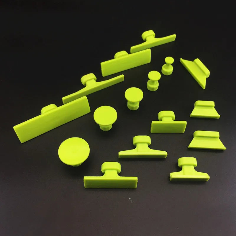 16/32pcs Paintless Car Dent Repair Pulling Tabs – Auto Body Damage Removal Kit Compatible with T-Bar Slide Hammer, Metal Surface Dent Fixing Tools, Car Body Repair Accessories