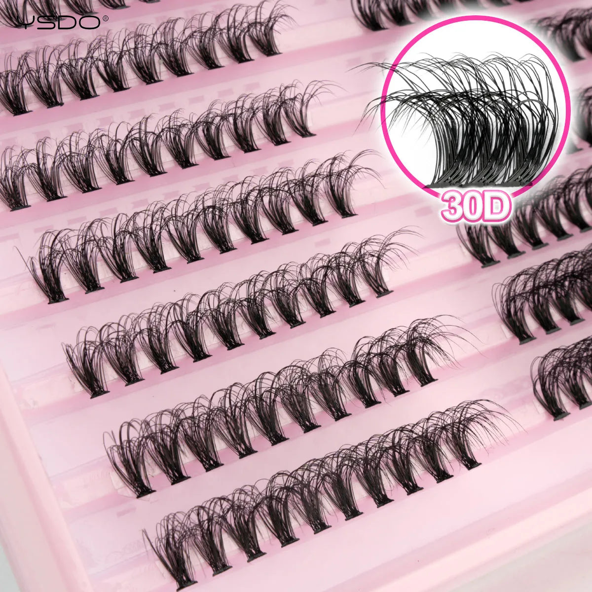 YSDO Premade Volume Fans Eyelash Extensions – 10/14 Rows Natural Mink Individual Cluster Lashes for Makeup