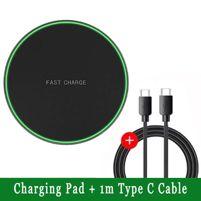 Wireless Phone Charger Stand - Fast Charging Pad Dock for iPhone 16/15/14/13/12/11, Samsung & Xiaomi