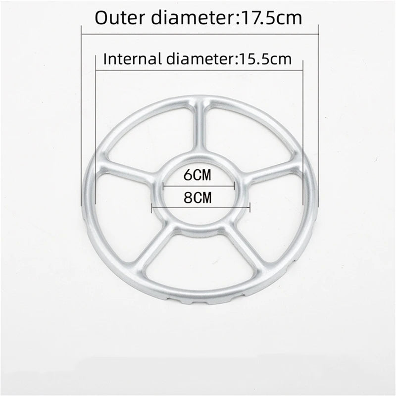 Simmer Ring Safe Stovetop Reducer - Portable Gas Stove Support for Camping - Durable Steel Coffee Maker Shelf - Practical Accessories