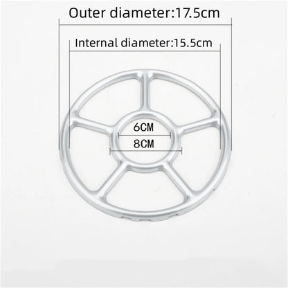Simmer Ring Safe Stovetop Reducer - Portable Gas Stove Support for Camping - Durable Steel Coffee Maker Shelf - Practical Accessories