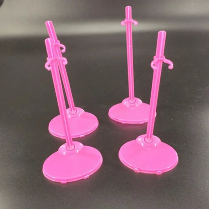 10PCS Clear Doll Display Stands — Transparent Toy Figure Support Holders for Mannequin & Model Display