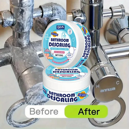 Bathroom Glass Polish Gel - Hard Water Stain and Limescale Remover for Shower Doors, Tiles, and Stainless Steel Surfaces