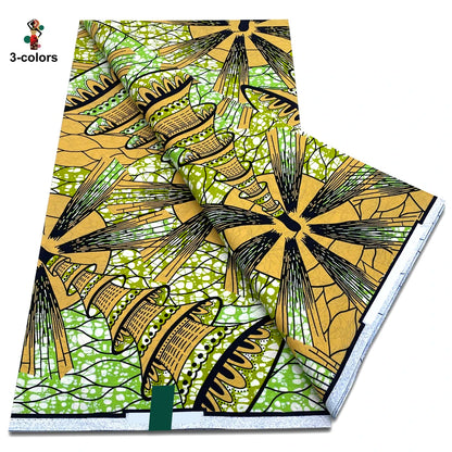 2026 Original African Wax Print Fabric - 100% Cotton Nigerian Ankara Batik Soft Pagne Material