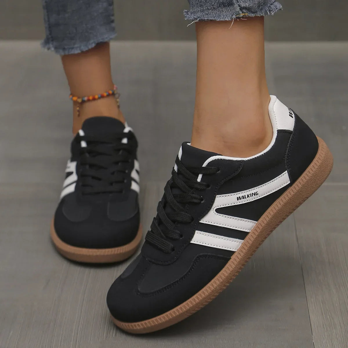 Women’s 2025 Spring Sneakers – Luxury Flat Slip-On Loafers, Comfortable Soft Lightweight Outdoor Shoes for Women