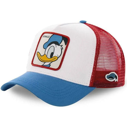 Anime Bunny TAZ DUCK Snapback Cap – Cotton Baseball Hat for Men & Women, Hip Hop Dad Mesh Trucker Cap