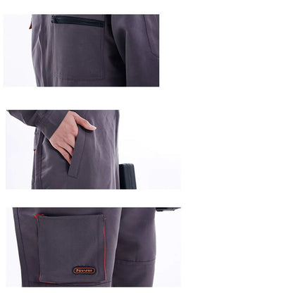 Work Coverall Uniform - Unisex Welding Suit for Mechanics, Car Repair & Workshop Protection