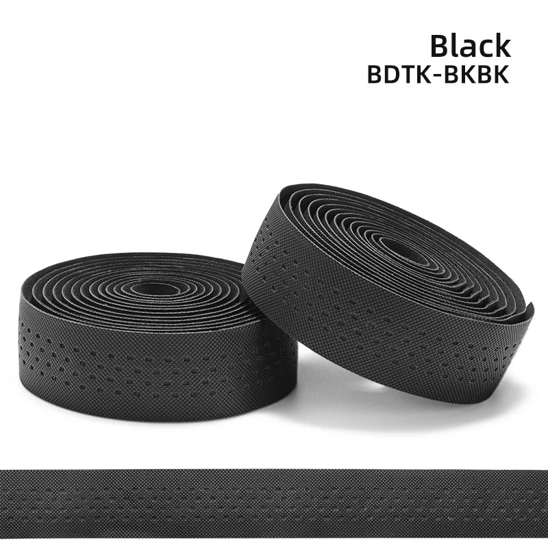ROCKBROS Bicycle Handlebar Tape – Non-Slip Shock-Absorbing Curved Bar Straps for Road Bikes