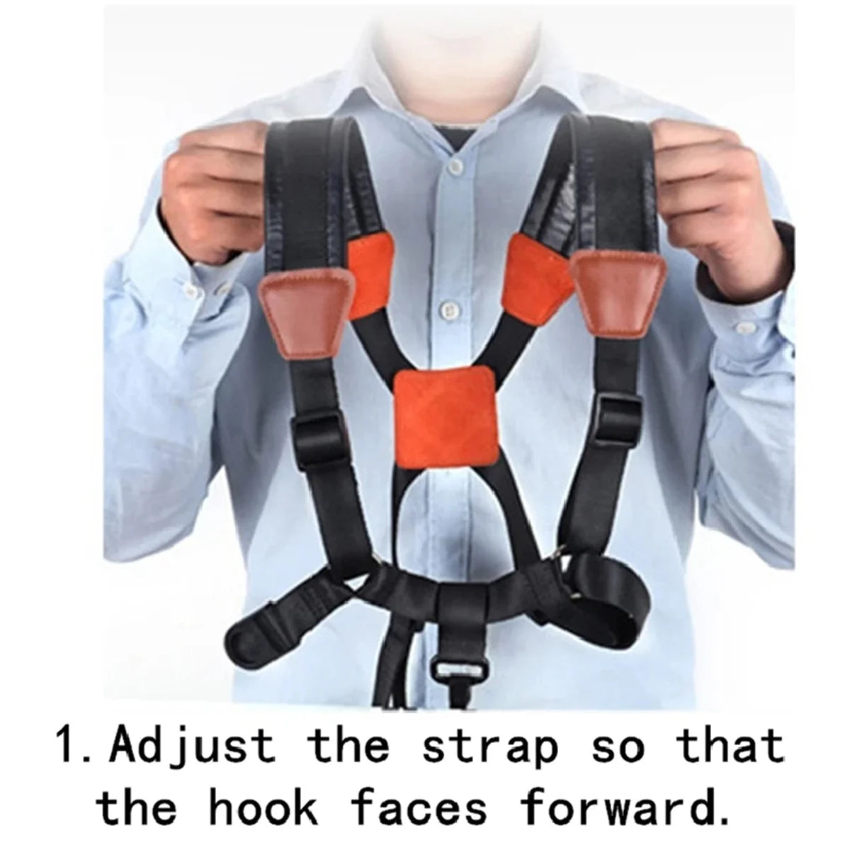 Miwayer Saxophone Strap — Universal Double Shoulder Leather Strap for Alto, Tenor & Soprano Saxophones (Adult & Child)
