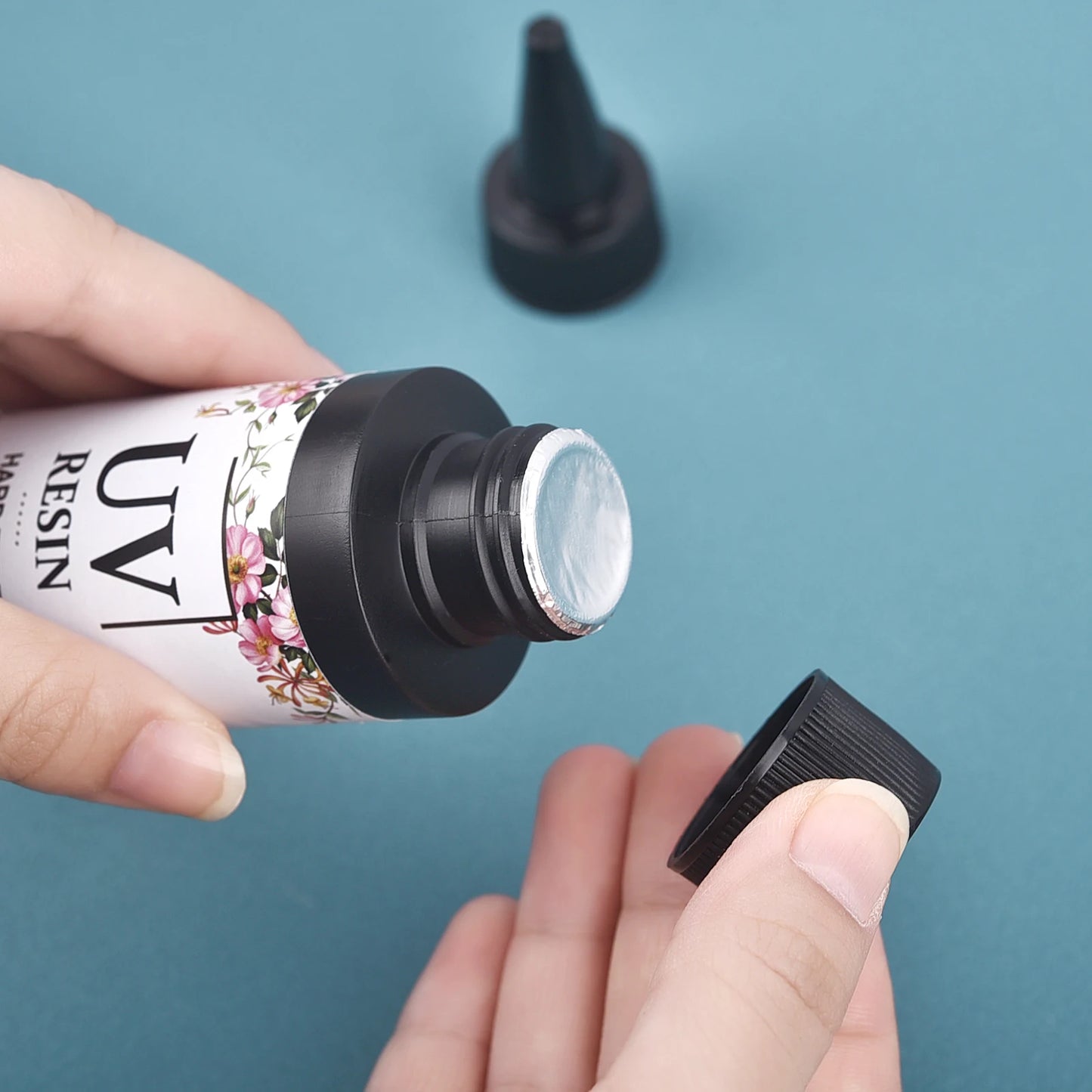 Crystal Epoxy Resin UV Glue - Quick Drying Hardener for DIY Jewelry Making, Available in 20g-1000g with UV Lamp Accessories