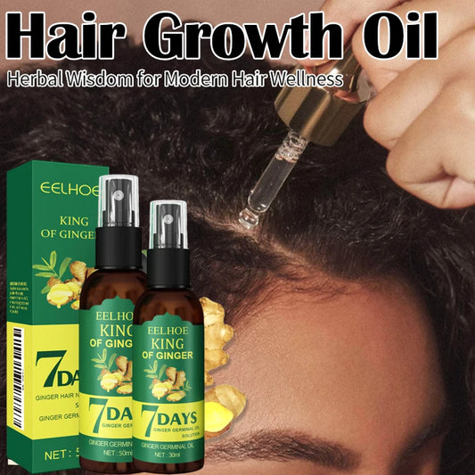 Ginger Hair Growth Serum Spray - Nourishing Scalp Treatment for Stronger Roots, Shine & Hair Care