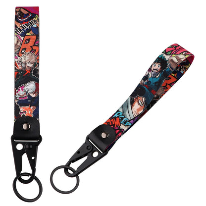 Anime Eagle Beak Keychain – Cool Short Lanyard for Phone, Badge Holder & USB Pendant