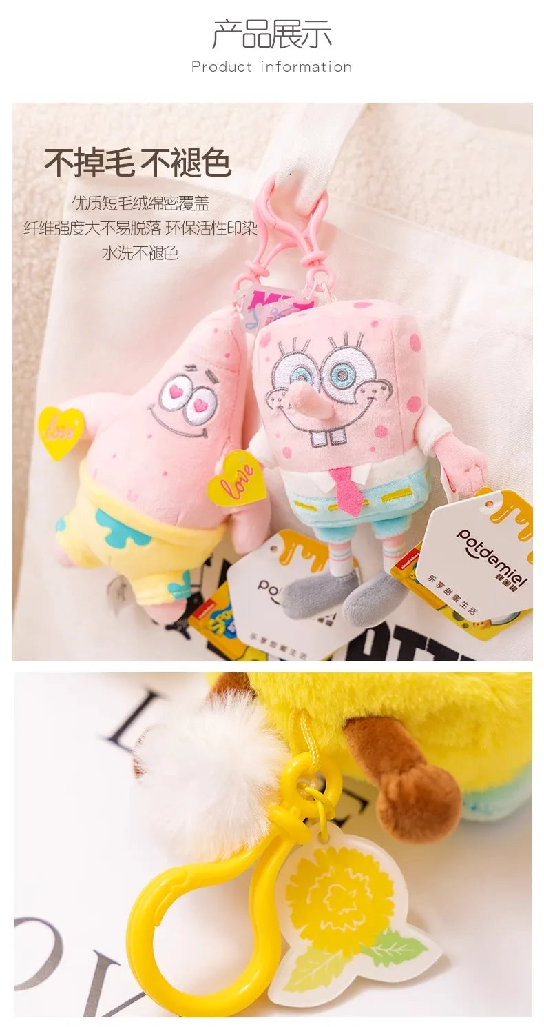 Anime Spongebob SquarePants Plush Toys – Patrick, Squidward, Mr. Krabs & Gary Stuffed Cartoon Toys, Birthday Gift for Kids